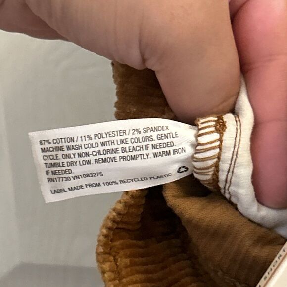 NWT Universal Thread Women 14 Short Corduroy Pants Brown High Rise Bootcut - Picture 14 of 16